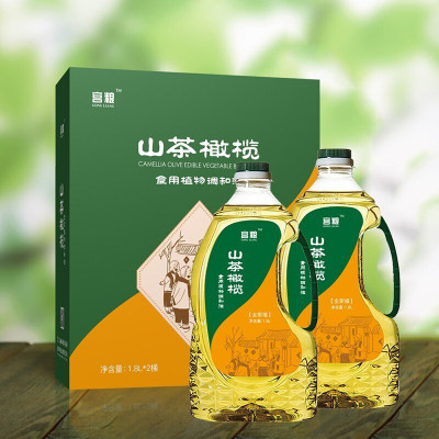 宫粮 山茶橄榄调和油——全家福1.8L×2瓶