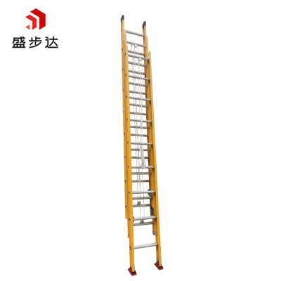 盛步达玻璃钢三节伸缩梯子7M SD-J7Y个