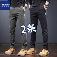 啄木鸟休闲裤男士2025新款春季男装修身直筒牛仔裤男裤子男款夏季