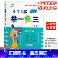 小学奥数举一反三B版-练习-全国通用 小学六年级 [正版]2024新版小学奥数举一反三b版六6年级B版人教版创新思维专项