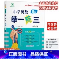 小学奥数举一反三B版-练习-全国通用 小学六年级 [正版]2024新版小学奥数举一反三b版六6年级B版人教版创新思维专项