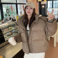 2025年冬季新款高品质超厚棉服短款宽松棉衣小个子连帽面包服外套