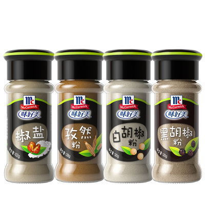 味好美黑胡椒粉30g+椒盐52g