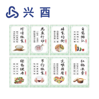 兴酉 食堂标识牌粘胶款 300mm*400mm 组