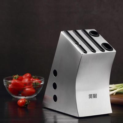 不锈钢刀架厨房用品收纳置物架日式刀具架刀座家用304菜刀架 敬平厨具