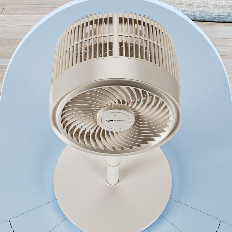苏宁宜品 循环扇 菡芝6遥控款立体吹风轻音广角摇头大风力3D语音版
