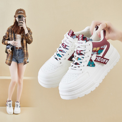 20266春季高帮小白鞋新款韩版ins女学生厚底增高运动板鞋休闲