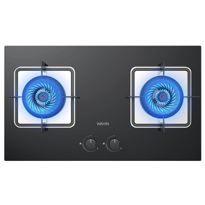 美的出品华凌燃气灶双灶家用5.2kW大火力天然气煤气灶台式嵌入式Q8一级能效台嵌两用