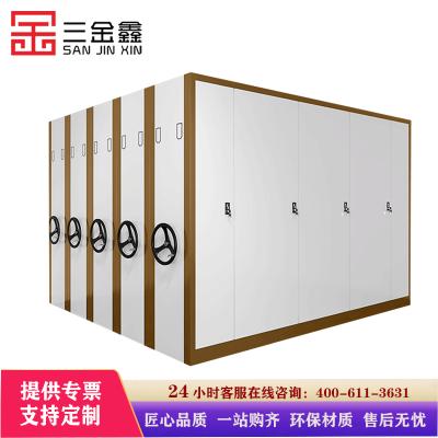 三金鑫 办公家具档案手摇式密集架智能密集架移动档案柜资料架钢制轨道电动密集架