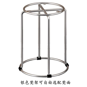 鑫环境 酒店会议凳轻奢钛金色家用小凳圆餐桌凳现代简约板凳时尚创意圆凳子化妆美容凳餐凳饭店圆凳