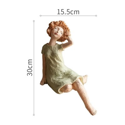 家柏饰(CORATED)花房姑娘树脂人物摆件闺蜜生日桌面装饰创意油画质感 纳熙