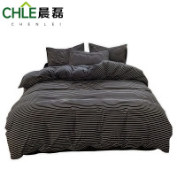 晨磊 床上四件套 180*220cm(黑白条) 套