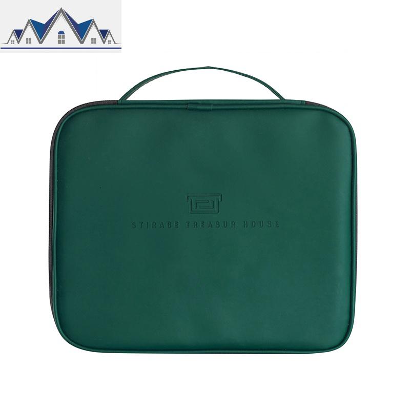 大号化妆包女大容量简约便携多功能纯色化妆品洗漱收纳袋网红ins 三维工匠收纳包