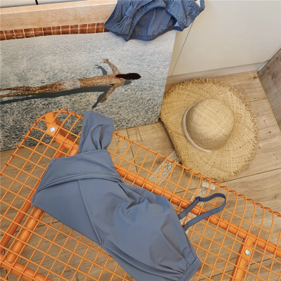 可莉允内衣抹胸式裹胸防走光小胸聚拢无钢圈文胸少女薄款夏季露肩一字肩抹胸