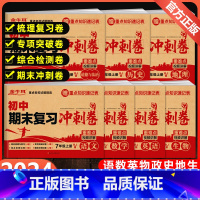 [数学提升5本]期末冲刺卷+提升训练套装(人教) 八年级下 [正版]国一上册试卷测试卷全套人教版语文数学英语物理政治历史