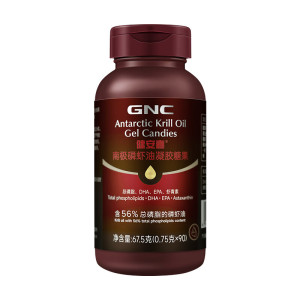 健安喜(GNC)南极磷虾油 深海鱼油升级Omega-3磷脂虾青素750mg90粒