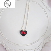 JiMi原创手作日韩芭比爱心吊坠项链个性潮原宿风INS辣妹Y2K千禧饰品女