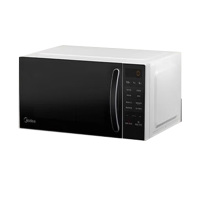 美的微波炉家用小型平板式20升智能菜单高效速热 一键解冻杀菌除味易清洁内胆宝宝辅食菜单M2C