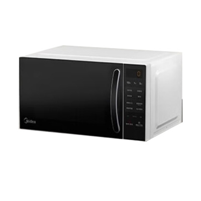 美的微波炉家用小型平板式20升智能菜单高效速热 一键解冻杀菌除味易清洁内胆宝宝辅食菜单M2C