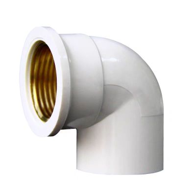 盛京联硕 PVC内螺纹入铜弯头 PVC32*6分内丝 个