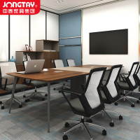 中泰(jongtay)中小型会议桌8/10/15人 接待洽谈桌培训桌3.2米简约现代开会长桌 J-JFBW320