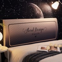 北欧床头罩套全包软包防尘罩床靠背罩保护套1.8米1.5m弹力萬 洛可可 长220cm[床头高50cm-65cm以内适用]