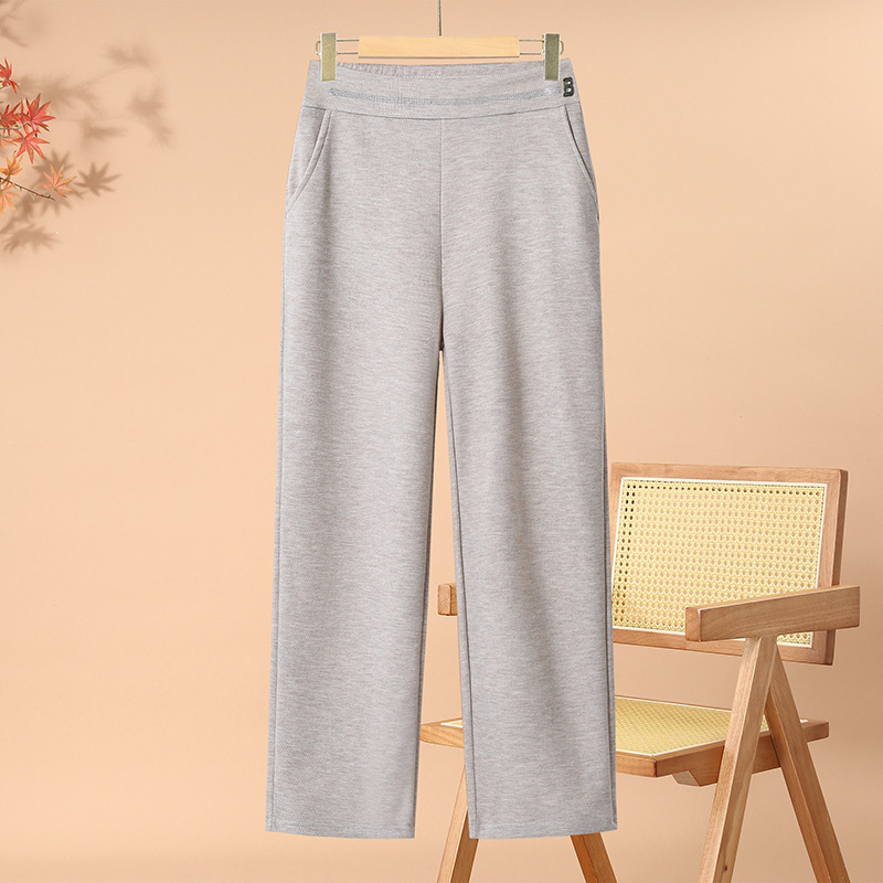 时尚休闲中老年妈妈裤子女40岁中年休闲裤女大码宽松长裤子春装女
