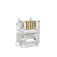 秦泰(Cqint) 电话水晶头 4芯 电话水晶头 (计价单位:包) 透明色