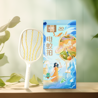 彩虹家用电蚊拍 充电式苍蝇拍物理灭蚊