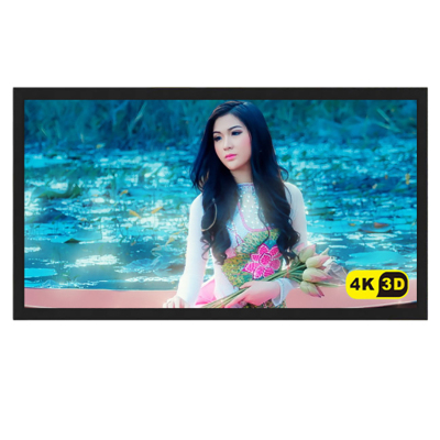 经科JK画框投影幕布投影机小边框N4-FL/W1玻纤白幕100寸16:9