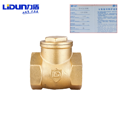 力盾 黄铜锻压卧式止回阀 6206 DN15 只
