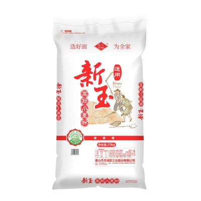 新玉三星通用高筋小麦粉25kg/袋