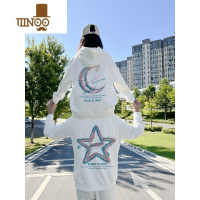 YANXU七夕情侣装卫衣2023新款潮牌网红特别的小众感连帽外套