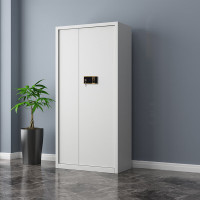 悦山钢制文件柜无斗通体保密柜全白智能指纹锁900*420*1850mmYSOA3fo03GBZWB