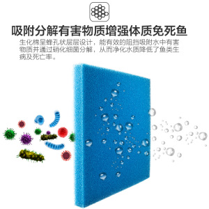 鱼缸过滤棉过滤材料水族箱海绵过滤棉高密度净化鱼缸生化棉