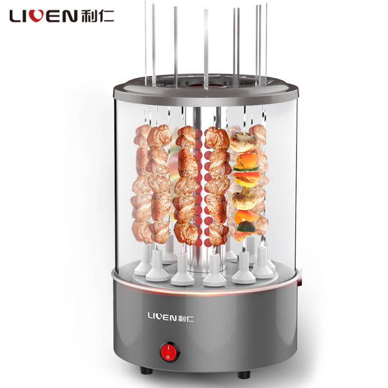 利仁烧烤机kl-j120电烧烤炉自动旋转室内小型无烟烧烤羊肉烤串机家用