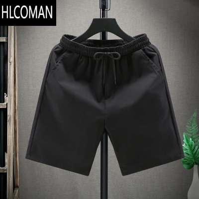 HLCOMAN高级感纯色短裤男夏季薄款运动五分裤ins潮牌纯白色痞帅休闲中裤