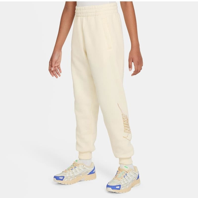 NIKE耐克长裤运动休闲加绒保暖针织大童裤FJ6167-113 D