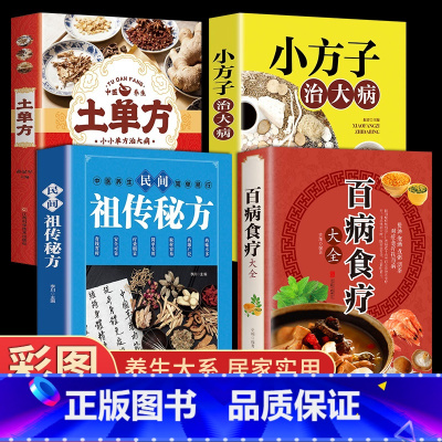 [正版]全套4册土单方书百病食疗大全书民间实用秘方中国中医养生书籍小方子治大病偏方志3册张至顺道长的土单方书