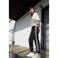 复古束脚运动裤女高腰束口潮流宽松休闲长裤