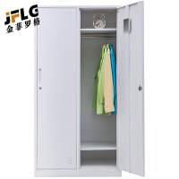 金菲罗格现代简约办公家具钢制带锁两门更衣柜