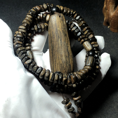 保真达拉干沉香手串随型项链佛珠沉香木老料熟结甜黑油沉水级男女送女朋友老婆情人节七夕生日礼物