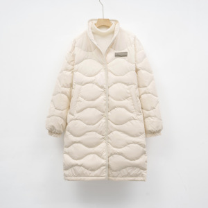 新国标90绒羽绒服休闲冬季保暖新品户外风立领宽松长款外套女