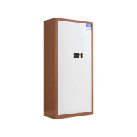 湘渭保密柜财务档案柜文件柜办公室资料储物柜保险柜通体咖框白门-指纹密码锁