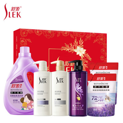 舒蕾 洗衣液1.5kg*1+洗衣液500g*2+洗发露500ml*1+润发乳500ml*1+沐浴露500ml*1洗护套装