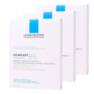 理肤泉 B5多效保湿面膜25g*15片 补水保湿面膜 积雪草 保湿锁水 5片*三盒