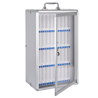 迅迈 36位手机保管箱铝合金 带锁壁挂员工公司会议手机收纳盒手机存放柜