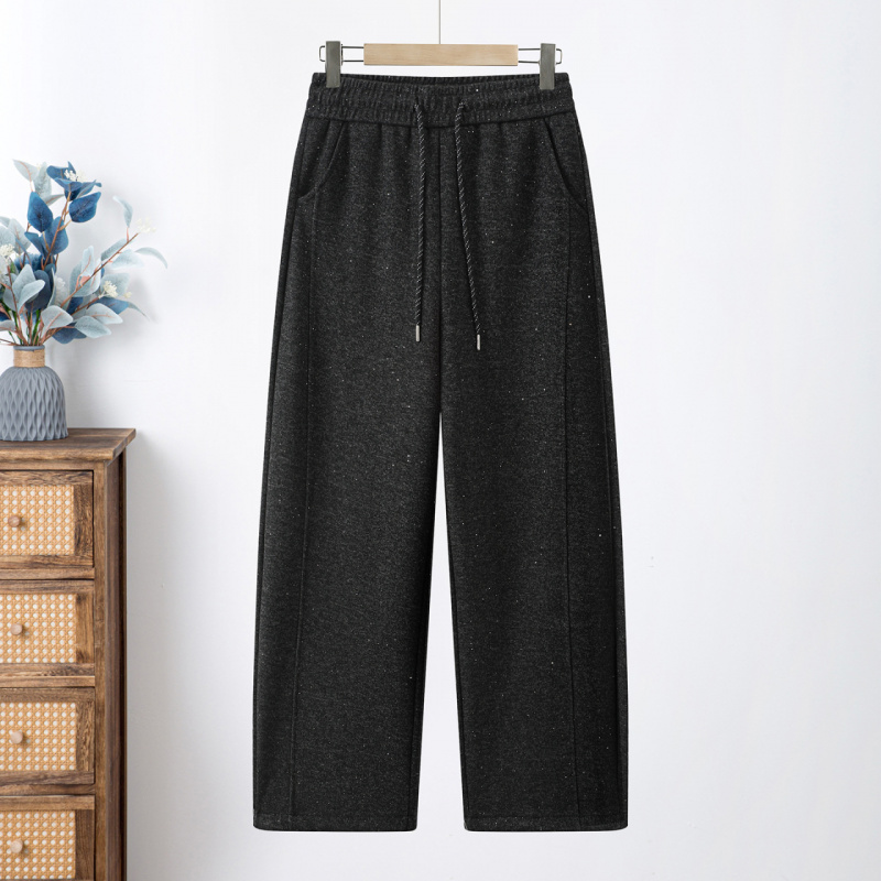 2026年春季妈妈装长裤时尚大码宽松休闲裤子40-60岁中老年女裤女