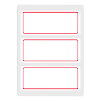 晨光标签(10张*14包起订)单格大号红框白底自粘性YT-03