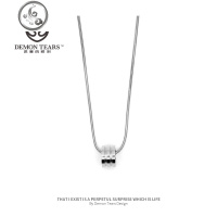 简约潮牌时尚百搭学生情侣男女吊坠玫瑰金色项链个性锁骨毛衣短链 JiMi